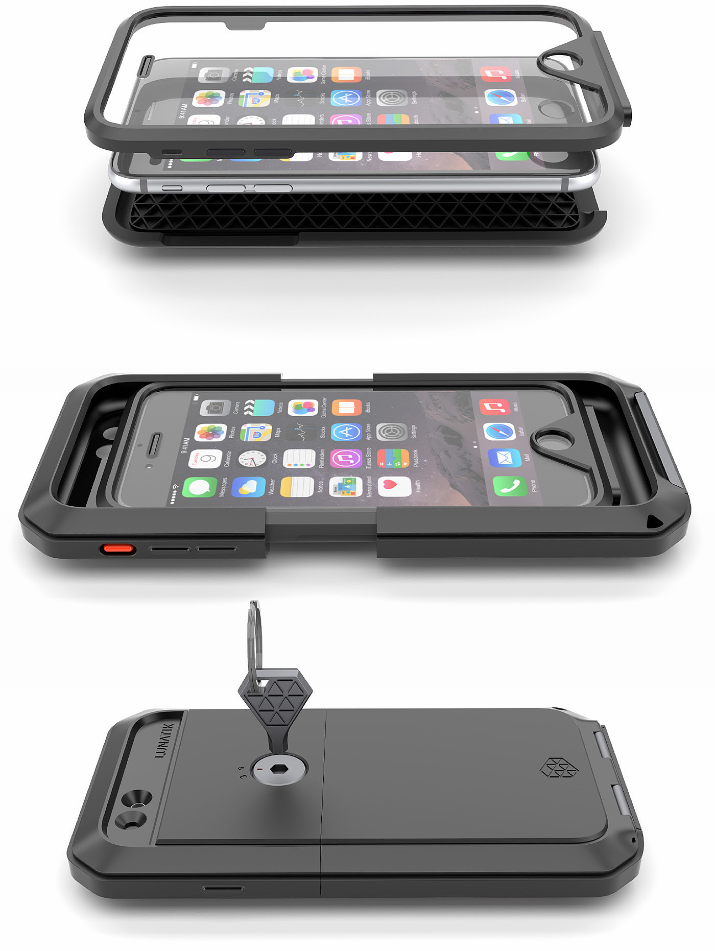 Apple mobile phone shell，waterproof，Fall prevention，ultimate，lunatik，industrial design，